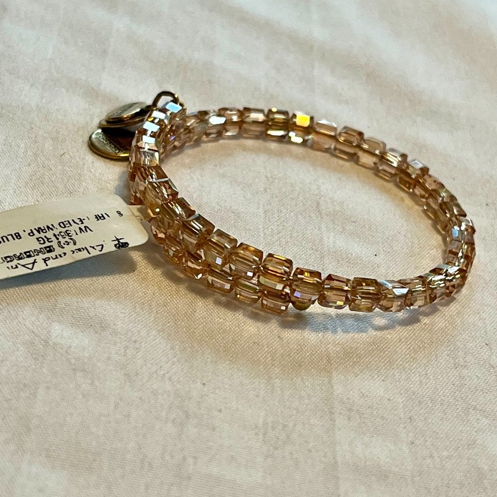 Alex and Ani Beaded Blush Wrap Bracelet